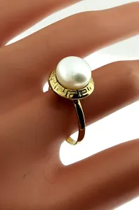9ct Gold & Pearl Dress Ring 2.0g
