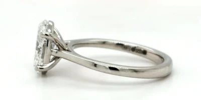 2.00ct Lab Grown Diamond & Platinum Solitaire Ring 5.2g