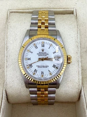 Rolex 31mm Datejust - 18ct Gold & Stainless Steel 1986 Box & Papers Model: 68273