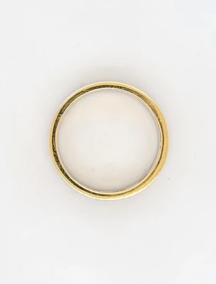 0.32ct Diamond & 18ct Yellow & White Gold Eternity/Wedding Band 6.1g