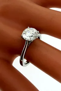 1.50ct Lab Grown Diamond & Platinum Solitaire Ring 5.0g