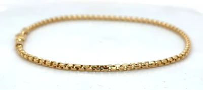 9ct Gold Spiga Bracelet 2.5mm 8 inch