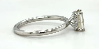 0.95ct Diamond & Platinum Solitaire Ring 2.48g