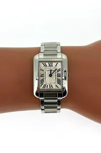 Cartier Tank Anglaise 23mm - Stainless Steel 2015 Box & Papers  Model : 3485