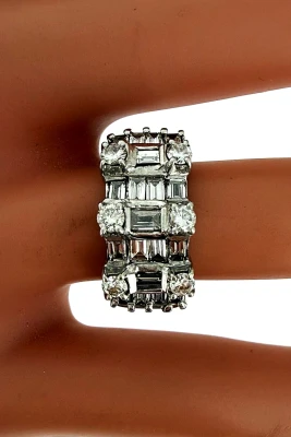 1.25ct Diamond & 18ct White Gold Dress Ring 7.2g