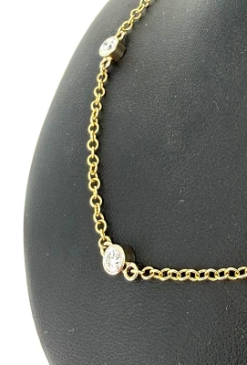 1.75ct Diamond & 18ct Gold Chain 7.5g 16inch