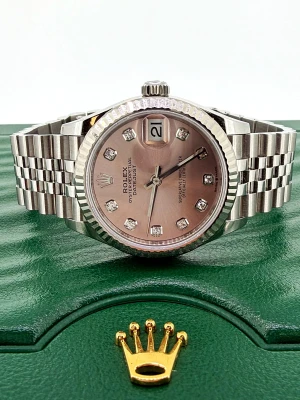 Rolex 31mm Datejust DIAMOND Dial - 18ct White Gold & Stainless Steel UNWORN 2024 Box & Papers Model: 278274