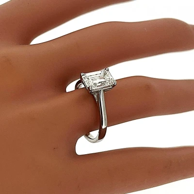 2.07ct Lab Grown Diamond & Platinum Solitaire 5.3g