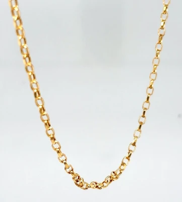 9ct Gold 2.5mm Belcher Chain 24 Inch