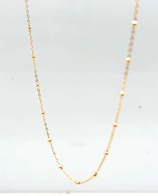 9ct Gold 1.8mm Fancy Ball Chain 18 Inch