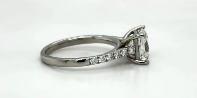 2.31ct Diamond & Platinum Solitaire Ring 3.9g