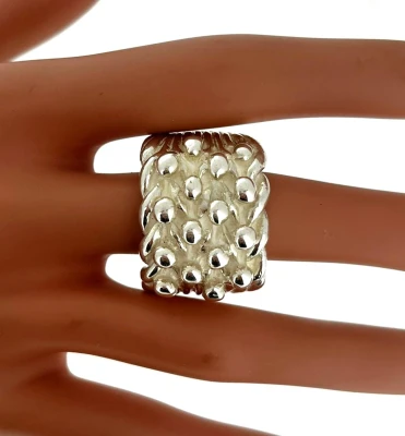 21mm Sterling  Silver Keeper Ring 38.7g