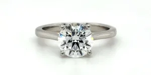 2.06ct Lab Grown Diamond & Platinum Solitaire Ring 5.6g