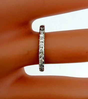 0.30ct Diamond & Platinum 2.0mm Eternity/Wedding Band 3.0g