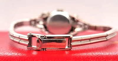 Vintage Rolex 15mm Precision Watch (year 1952) 18ct/14ct White Gold & Diamond