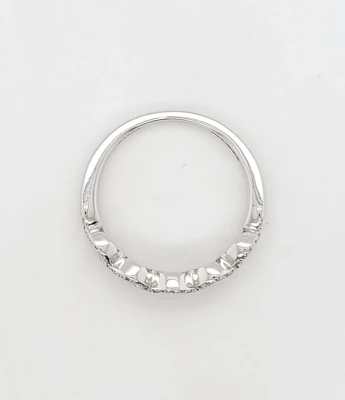 0.65ct Diamond & Platinum Halo Wedding/Eternity Ring 4.1g