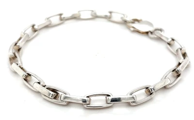 Solid Sterling Silver 5.7mm Bracelet 16.2g ( Upto 9 Inch)
