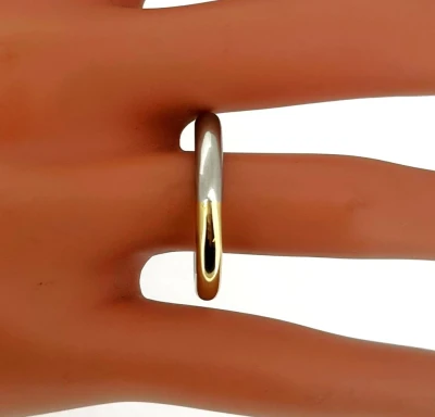 Bespoke 9ct Gold & Platinum 3.5mm Halo Wedding Band 9.8g