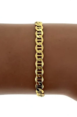 9ct Gold Fancy 5.0mm Bracelet 7.5inch