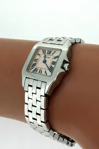 Cartier Demoiselle 20mm Stainless Steel & Pink Mother of Pearl (year 2013) Model: 2698