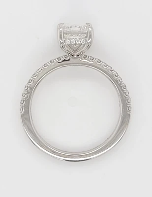 2.55ct Lab Grown Diamond & Platinum Solitaire Ring -5.3g Size M