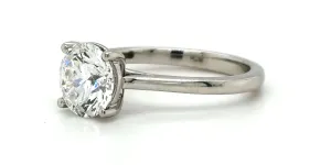 2.06ct Lab Grown Diamond & Platinum Solitaire Ring 5.6g