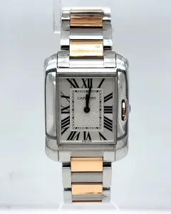 Cartier Anglaise 27mm - 18ct Gold & Stainless Steel 2016 Box & Papers Model: 3704