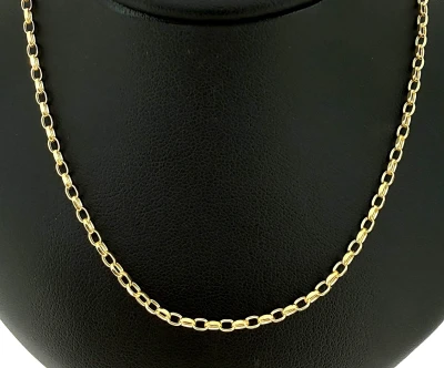 9ct Gold 2.5mm Belcher Chain 24 Inch
