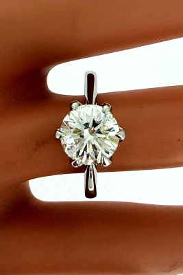 2.06ct Diamond & Platinum Solitaire 5.6g