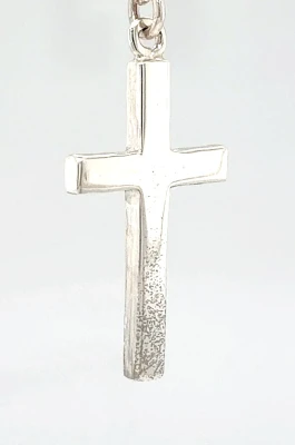 Sterling Silver Plain Cross Pendant 2.8g ( 30 x 25 x 2.4mm )