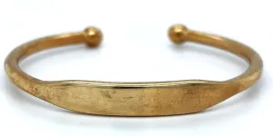 Solid 9ct Gold 7.5mm Torque Bangle 23.4g 7.5Inch