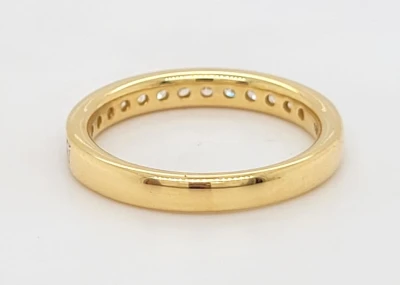 1.00ct Diamond & 18ct White Gold Trilogy Ring 2.8g