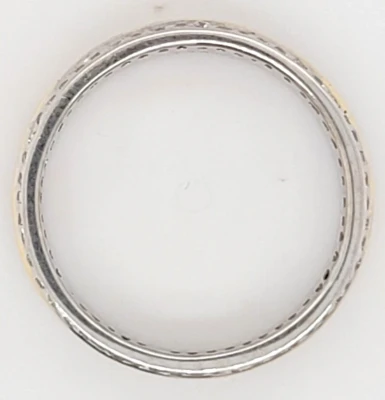 0.25ct Full Diamond Eternity/Wedding Band-18ct Yellow & White Gold 4.8g