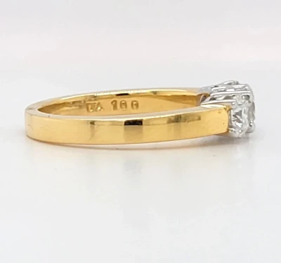 1.00ct Diamond & 18ct Gold Trilogy/Eternity Ring 5.0g