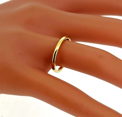 18ct Yellow Gold 2mm Court Wedding Band 2.5g