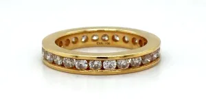 1.00ct Diamond & 18ct Gold Full Eternity/Wedding Band 3.8g