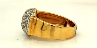 0.50ct Diamond & 18ct Gold Dress Ring 7.08g