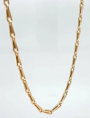 9ct Gold 2.6mm Fancy Linked Chain 17.5g 23.5Inch