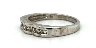 0.25ct Diamond & 9ct White Gold Eternity/Wedding Band 2.65g