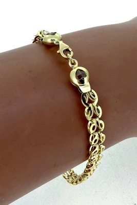 9ct Gold Fancy 5.5mm Bracelet 7.5inch