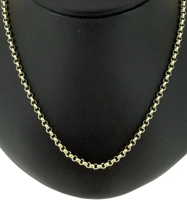 9ct Gold 2.5mm Belcher Chain 22inch