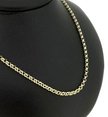 9ct Gold 2.5mm Belcher Chain 22inch