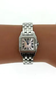 Cartier Demoiselle 20mm Stainless Steel & Pink Mother of Pearl (year 2013) Model: 2698