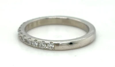 0.30ct Diamond & Platinum 2.0mm Eternity/Wedding Band 3.0g