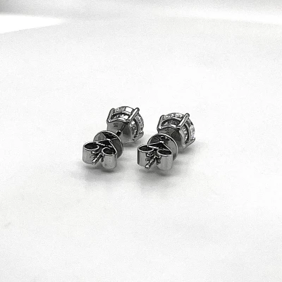 2.02ct Lab Grown Diamond & Platinum Stud Earrings 2.6g