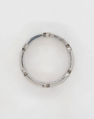 0.50ct Natural Diamond & Platinum Fancy Wedding Band 9.0g