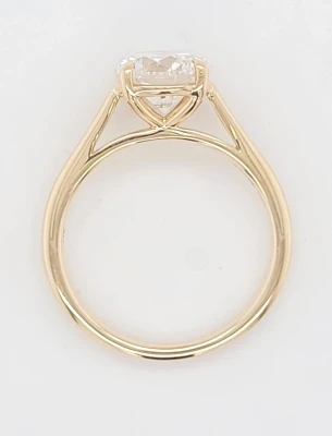 2.00ct Lab Grown Diamond & 9ct Gold Solitaire Ring 2.7g Size M